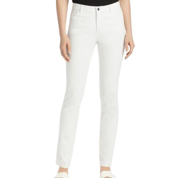Lafayette 148 New York White Thompson Jeans Size 12